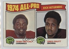 1975 Topps 1974 All-Pro Terry Metcalf Greg Pruitt #225 10ou