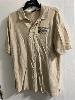 Polar Kraft For Fish Heads Beige Polo Harriton Size Large 