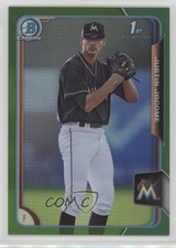 2015 Bowman Draft Chrome Green Refractor 6/99 Justin Jacome #162 9oy