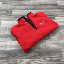 Under Armour Infrared Little Boy's Size 6 Heather Red 1/4 Zip Pullover Fleece