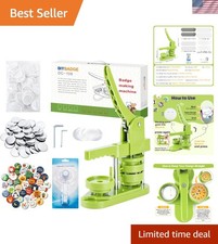 Button Maker Machine 58mm 2.25 in Installation-Free, DIY Button Pin Maker Mac...