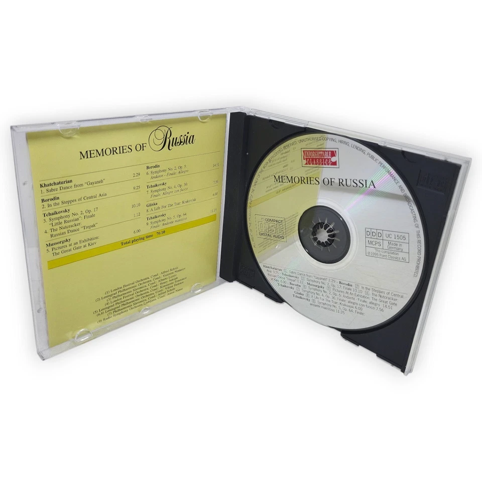 Memories of Russia Unforgettable Classics CD Audio Khatchaturian Borodin Tchaiko - Bild 3 von 4
