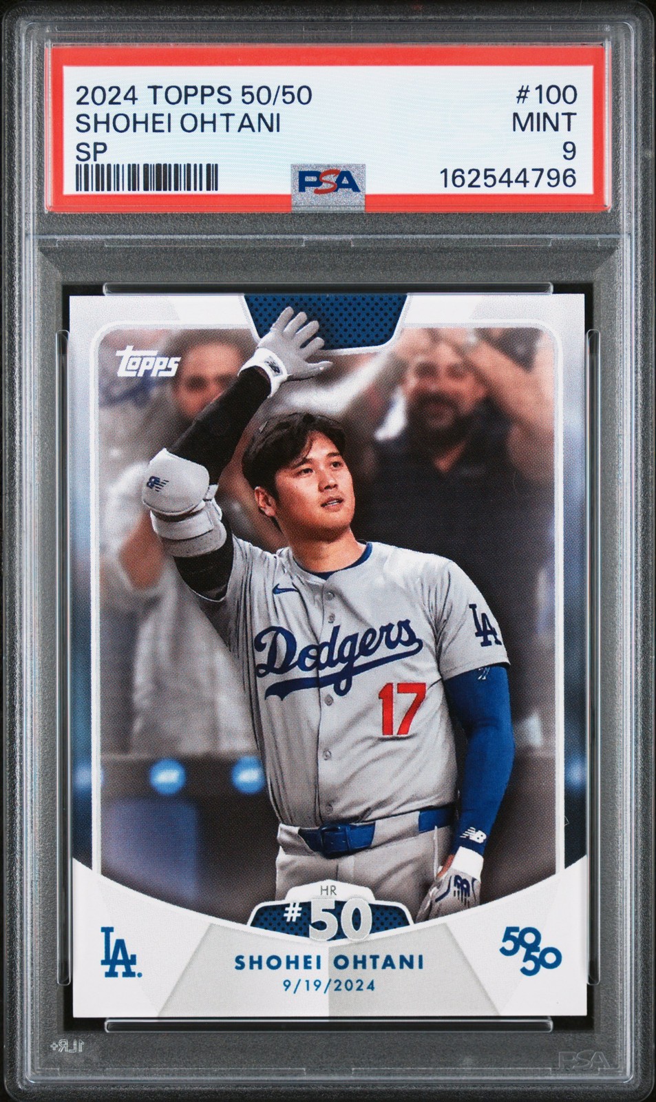 2024 TOPPS 50/50 SHOHEI OHTANI SP #100 SHOHEI OHTANI PSA 9