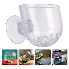 8pcs Crystal Acrylic Aquatic Plant Pot: Planter Shrimp Plants Fish Tank Holder