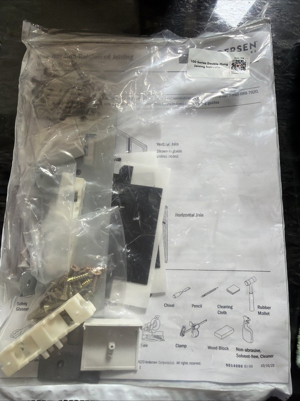 Andersen 100 Series Double-Hung joining kits (Mull Hardware Kits) 