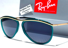 Ray Ban OLYMPIAN AVIATOR Gold Green Frame Gray Lens Sunglass RB2219 1371/R5