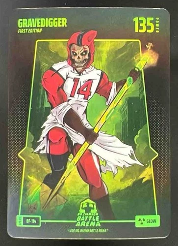 2025 Bo Jackson Battle Arena Gravedigger Glow Battlefoil 135 Power #BF-114