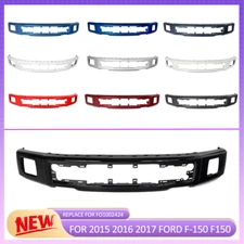 Front Bumper Face Bar w/ Fog Light Holes For 2015-2017 Ford F-150 F150 FO1002424
