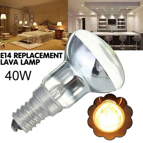1X Replacement Lava Lamp E14 R39 40W Spotlight Screw Bulb Light Clear 2025