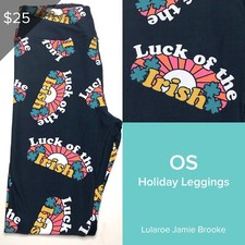 New Lularoe One Size Leggings St. Patrick  s Day Luck Of The Irish