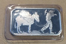1 oz Silver Bullion - SILVERTOWNE Miner & Burro- WE COMBINE SHIP #Q488 84.79 per troy oz