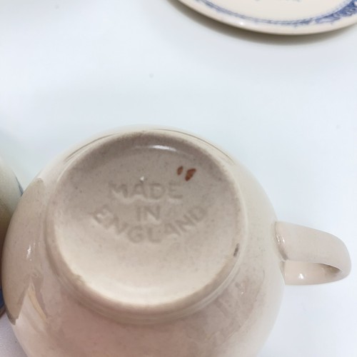 2 Johnson Bros Old Granite Hearts and Flowers Cups and Saucers England *READ* - Picture 7 of 10