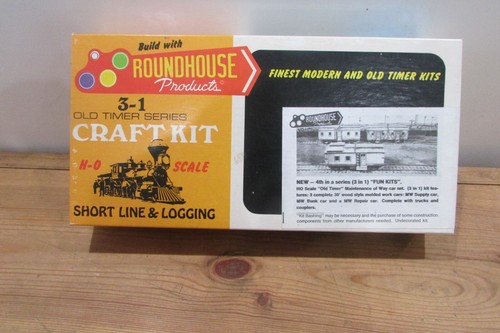 HO Scale Roundhouse 1503 3/30' Old Timer Maintenance of way Car Kit Lot#4546 - Picture 3 of 3