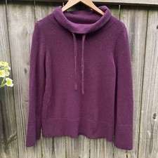 Turtleneck Pullover Sweater Burgundy Size S Woman s