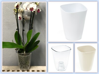 Euro3plast Orchideentopf Transparent - Nachhaltig Aus Recyceltem Kunststoff