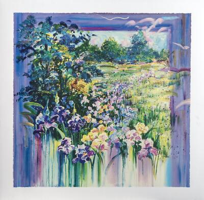 Rebecca Hardin, Iris Meadows, Siebdruck Auf Coventry Rag, Signiert Nummeriert I
