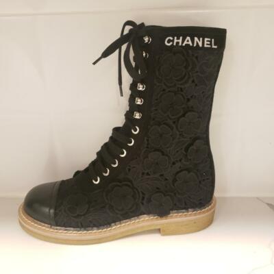 embroidered flat boots