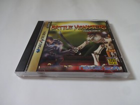 BATTLE MONSTERS Sega Saturn SS Action Game 1995 T-18701G w/Obi Hagaki From Japan