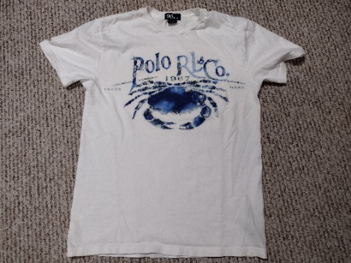 Polo Ralph Lauren Crab Beach RL Retro T-Shirt Size Youth L | eBay
