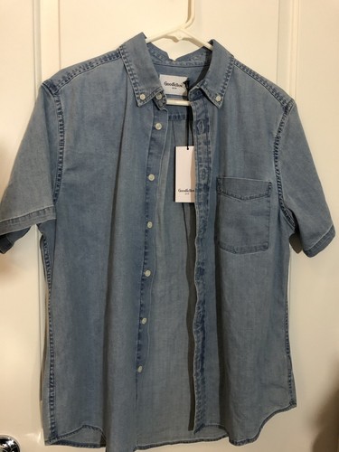 BLUE DENIM SHIRT MENS MEDIUM 