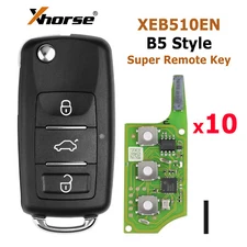 10x XHORSE XEB510EN B5 Super Remote Key XT27B Super Chip For VVDI Tool Max/VVDI2