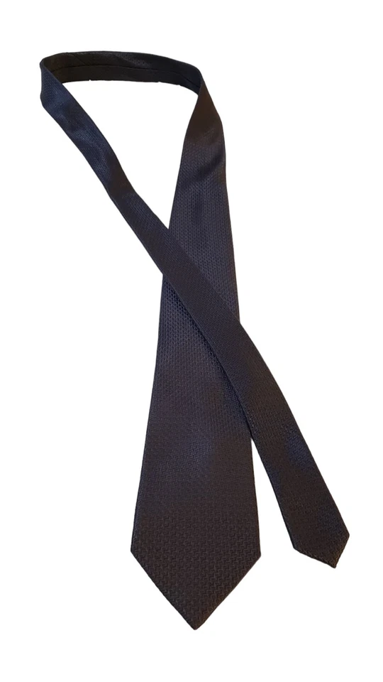 Corbata Covington Abstracta Gris Negra 100% Seda Hombre Usada en Excelente Condición Iglesia de Negocios Foto 3 de 4