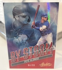 2022 Panini Absolute Pete Alonso By Storm Red 84/99 #BYS-3 Mets