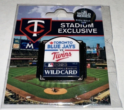 2023 MINNESOTA TWINS TORONTO BLUE JAYS Target Field Hat Pin Wild Card Playoffs