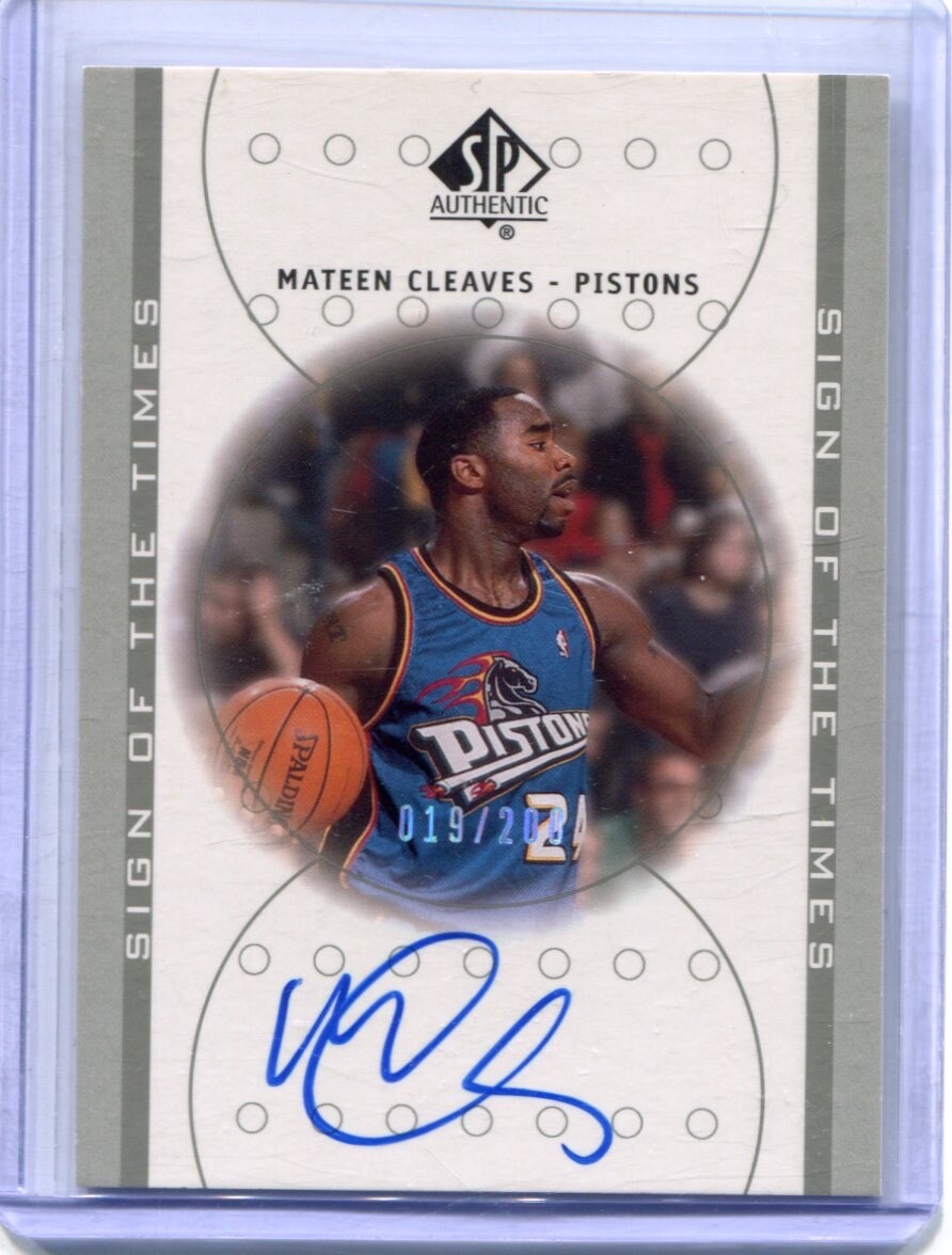 2000-01 SP Authentic - MATEEN CLEAVES - Silver Autograph Rookie