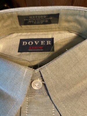 arrow dover dress shirts Arrow Dover Long Sleeve Button Up Dress Shirt - Size: 16 x 34/35