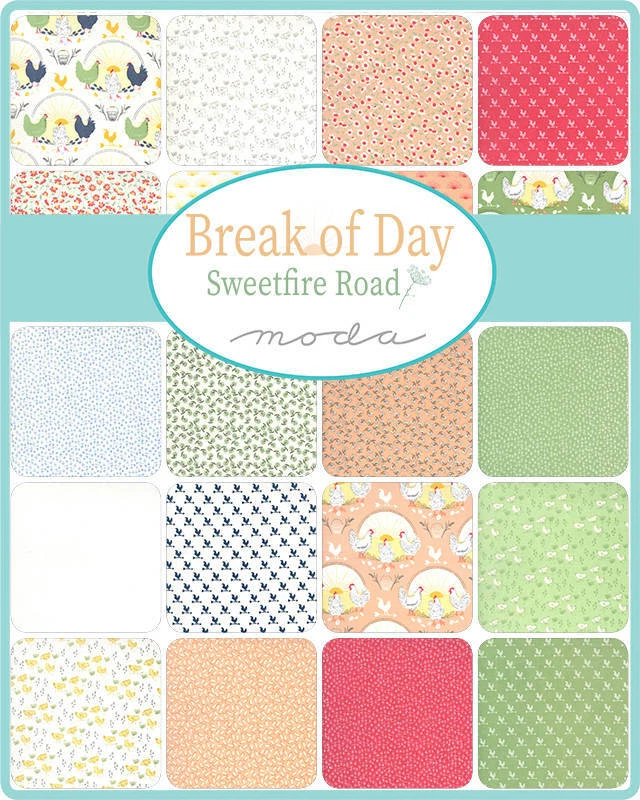 Moda BREAK OF DAY 34 Fat Eighth Bundle 43100F8 Quilt Fabric - Sweetfire Road - Image 2 of 2