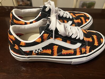 Size 6.5 - VANS Thrasher x Skate Old Skool Allover Thrasher Logo