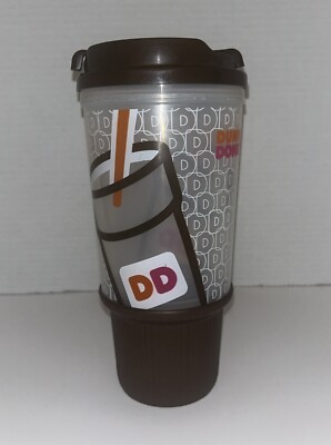 Whirley Dunkin Donuts 24 oz Travel Mug Cup Brown 2011 Grip Bottom | eBay