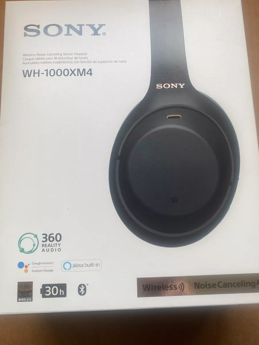 Sony WH-1000XM4 Wireless Noise Canceling Over-the-Ear Headphones with  Google Assistant - Black