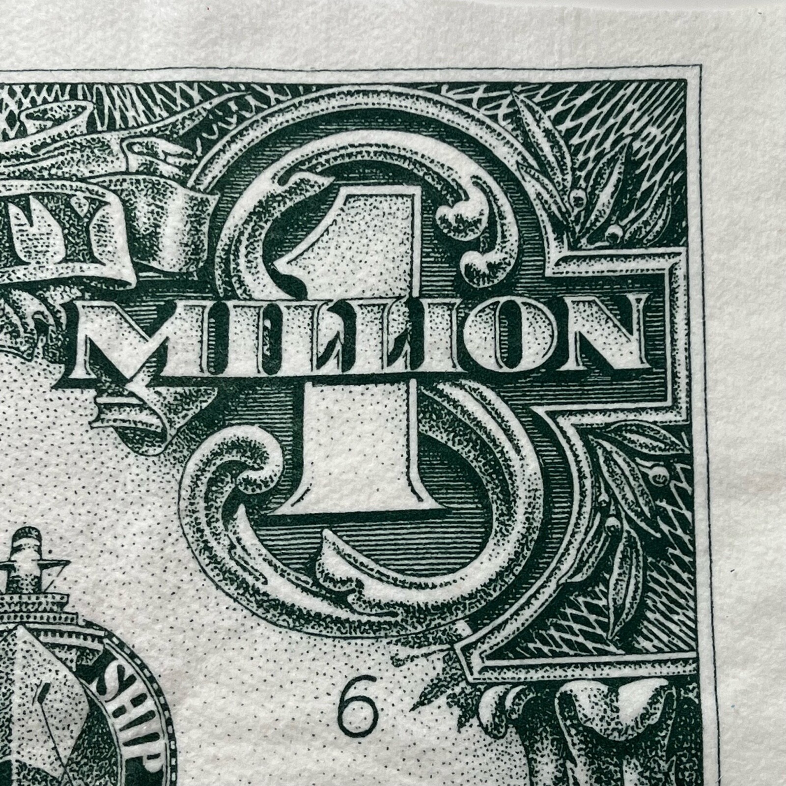 Vintage 90's Dollar Bill Beach Picnic Blanket A5903 Gem