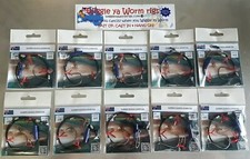 10x Castable 110lb Wire Gummy Shark Rigs 6/0 Hook Sliding Weight Clip