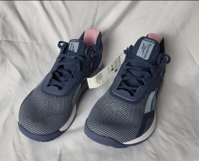Reebok Nano X (New) Cross Training/Running Shoes Size 8.5 Grey Smoky Indigo 