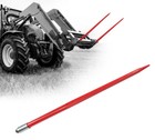 Hay Spear 49" Bale Spear 3000 lbs Capacity, Bale Spike Quick Attach for Tractors