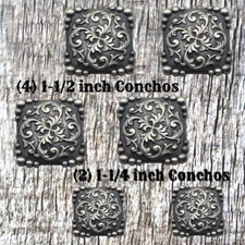 Yuma Square Concho antico set sella in rame CON425-B-ANP-SD-SET-2
