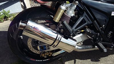 Suzuki GSX1400 05-08 Performance Edelstahl oval Straßenzulassung MTC Auspuff / Schalldämpfer