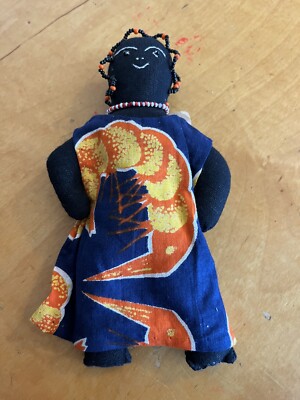 VTG AFRICAN  8  RAG DOLL wutoto wa kimamba Z12e