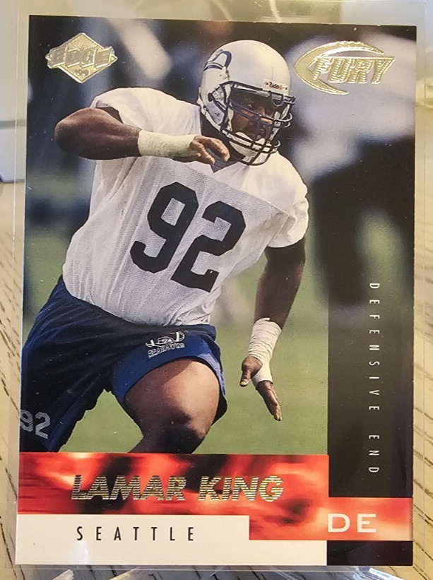 1999 Collector's Edge Fury Lamar King RC #179 Seattle Seahawks