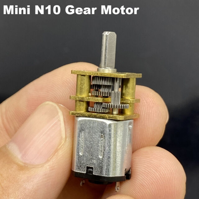 DC 3V 5V 6V Slow Speed N10 Mini Micro 12mm Metal Gear Motor DIY Smart Car Robot