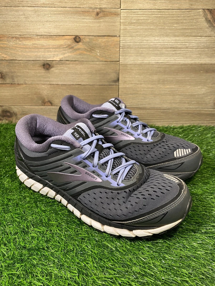 Brooks Ariel 18 Running Shoes Womens 9.5 Purple Gray Sneakers
