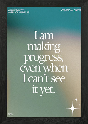 Minimalist Positive Affirmation Pri Framed Wall Art Poster Canvas Print Picture