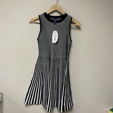 Scoop Women’s Small Mini Striped Dress Sleeveless Tank New NWT