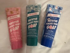 Mr. Bubble Bath Time Finger Paint Soaps  Pretty Pink, Forrest Green Icy Blue