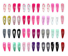 52Pcs Small Hair Clips for Girl No Slip Snap Barrettes for Toddlers Girls Kids W