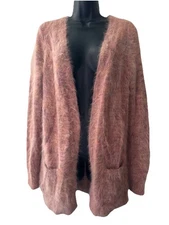 Theory Women’s Angora Open Cardigan Duster Sweater Size M