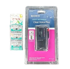 Sony M-470 Handheld Microcassette Voice Recorder, Clear Voice Plus extra tapes